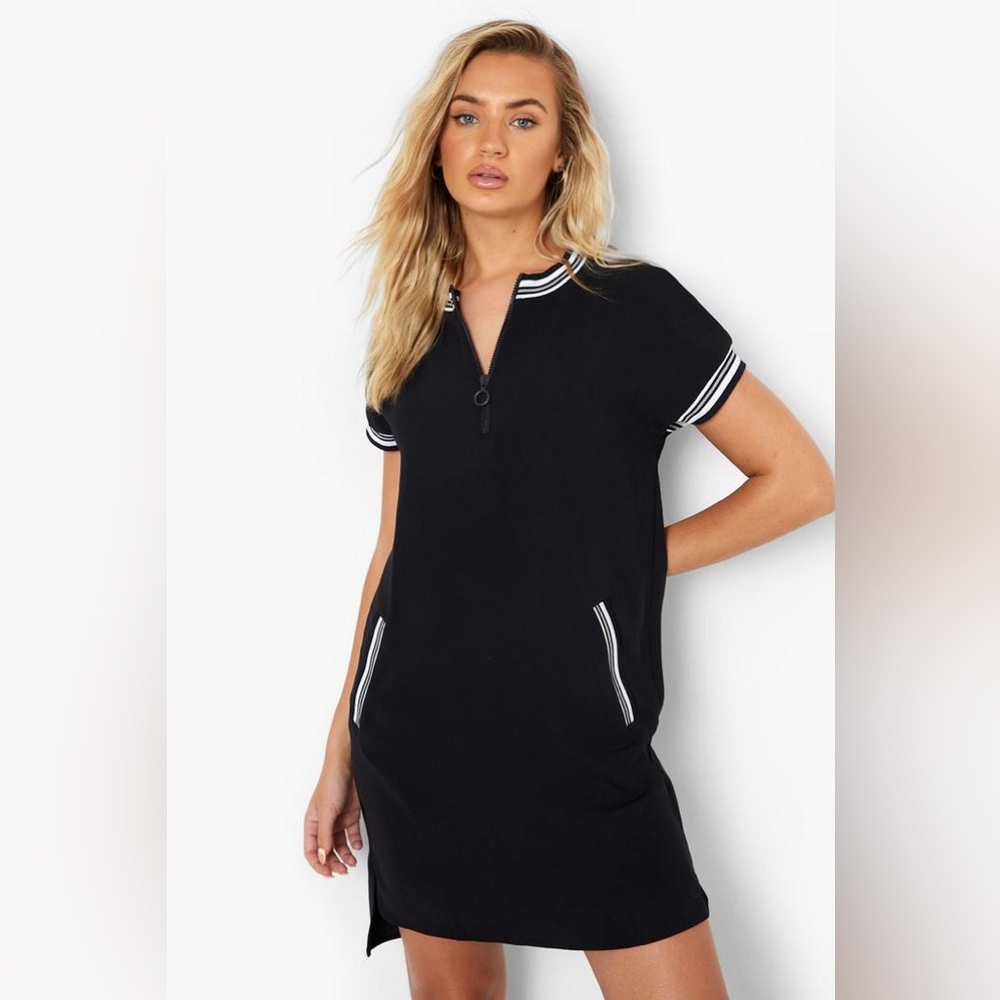 Zara Navy Nautical Sport Dress
